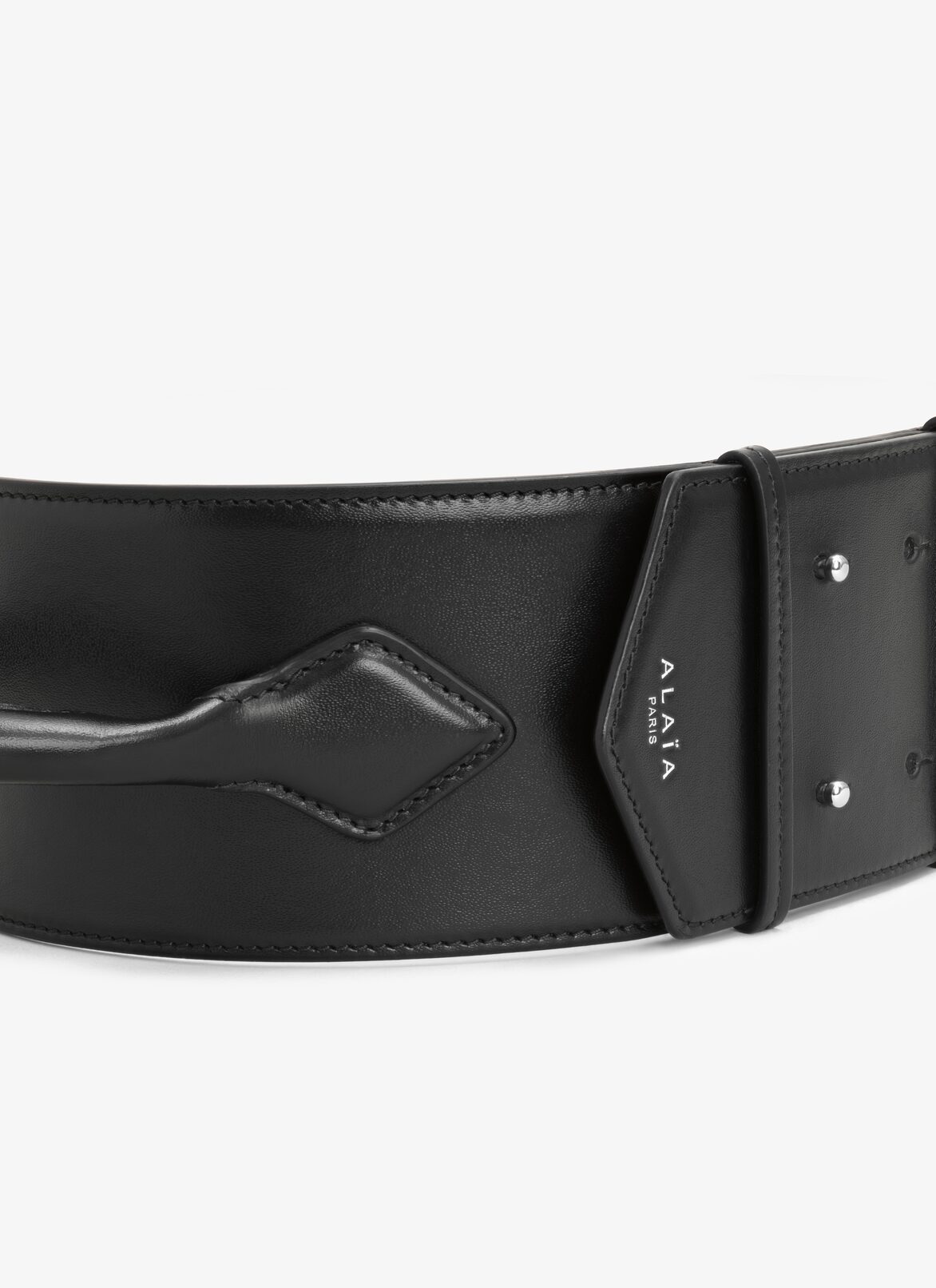 TECKEL HANDLE IN CALFSKIN ALAÏA BLACK TECKEL HANDLE IN CALFSKIN